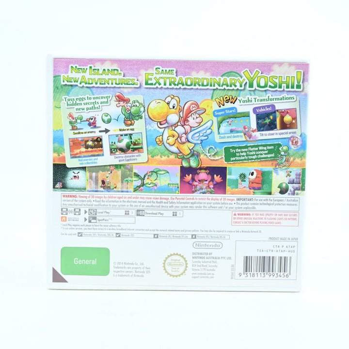 LIKE NEW! Yoshi's New Island - Nintendo 3DS Game - PAL - FREE POST!