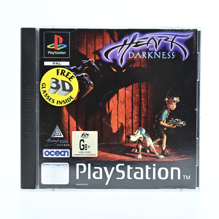 Heart of Darkness - Sony Playstation 1 / PS1 Game + Manual - PAL - MINT DISC!