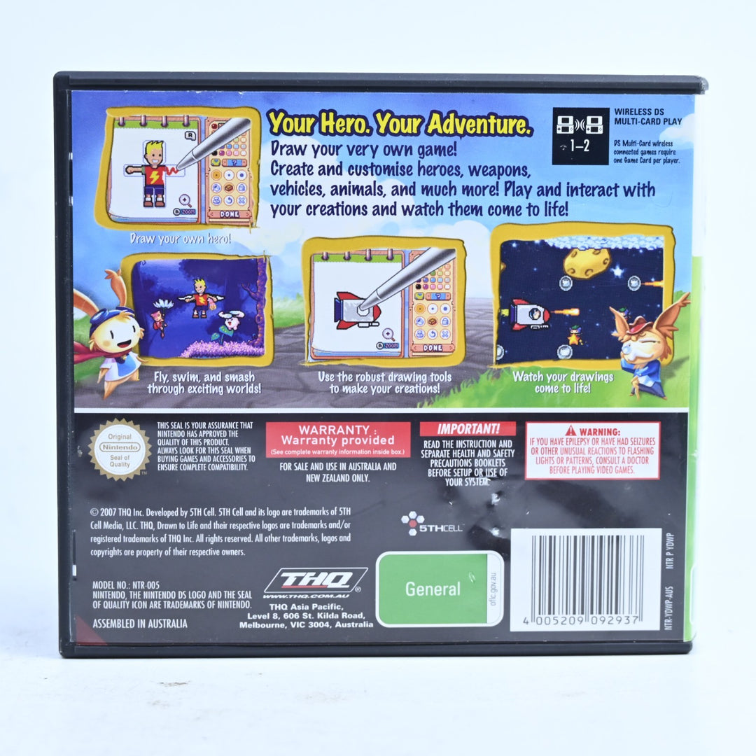 Drawn to Life - Nintendo DS Game + Manual - PAL - FREE POST!