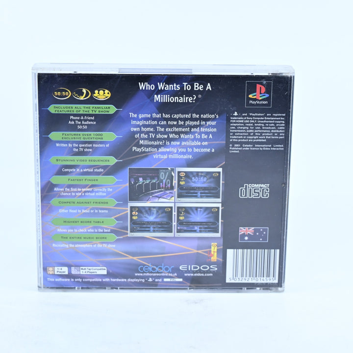 Who Wants to be a Millionaire? - Sony Playstation 1 / PS1 Game + Manual - PAL