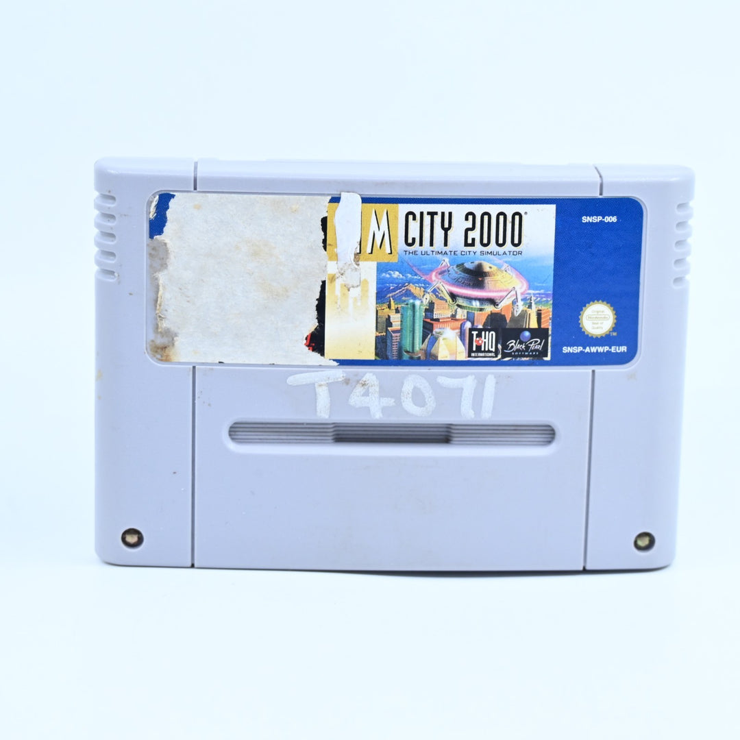 Sim City 2000 - Super Nintendo / SNES Boxed Game - PAL - Ex-Rental - FREE POST!