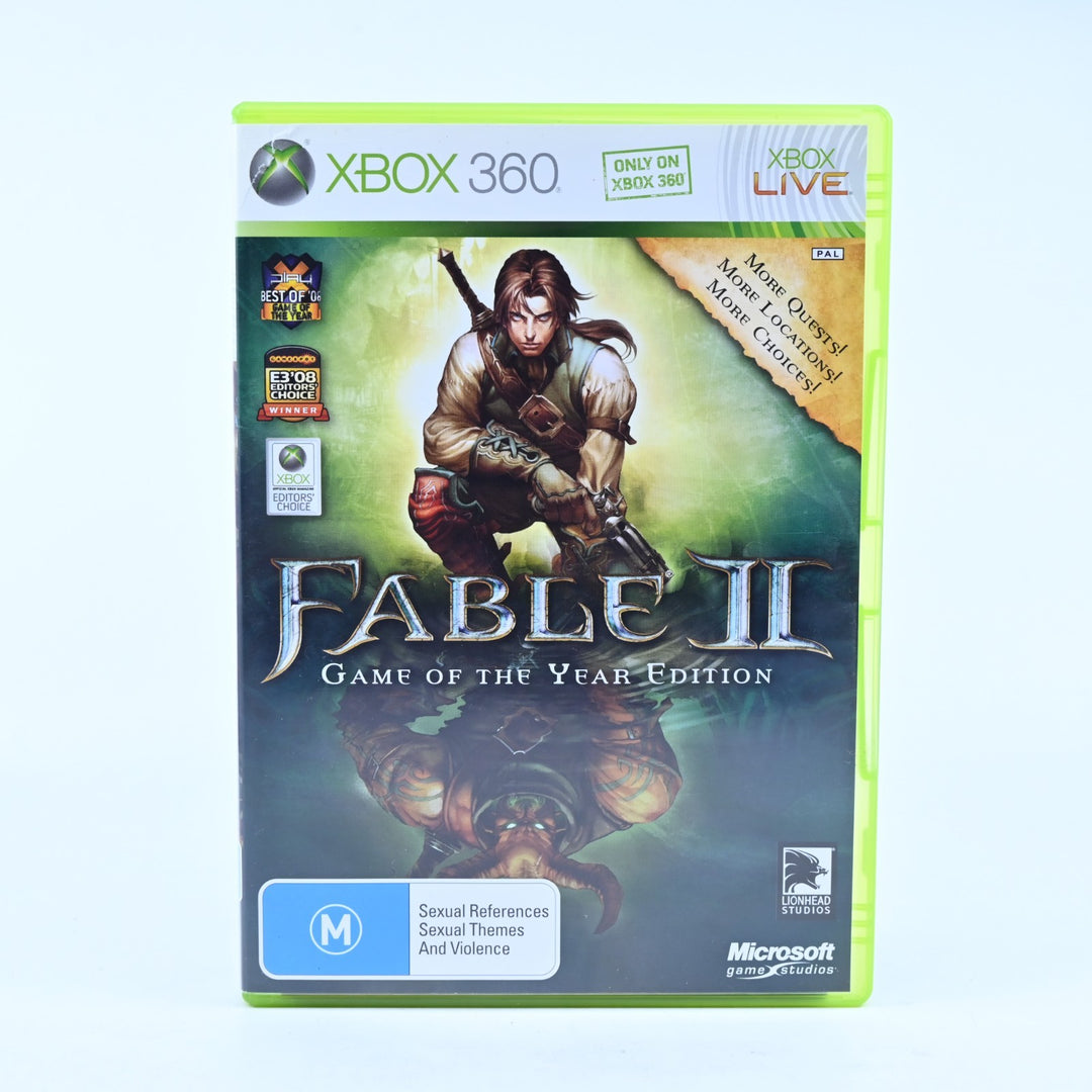 Fable II Game of the Year Edition - Xbox 360 Game + Manual - PAL - MINT DISC!