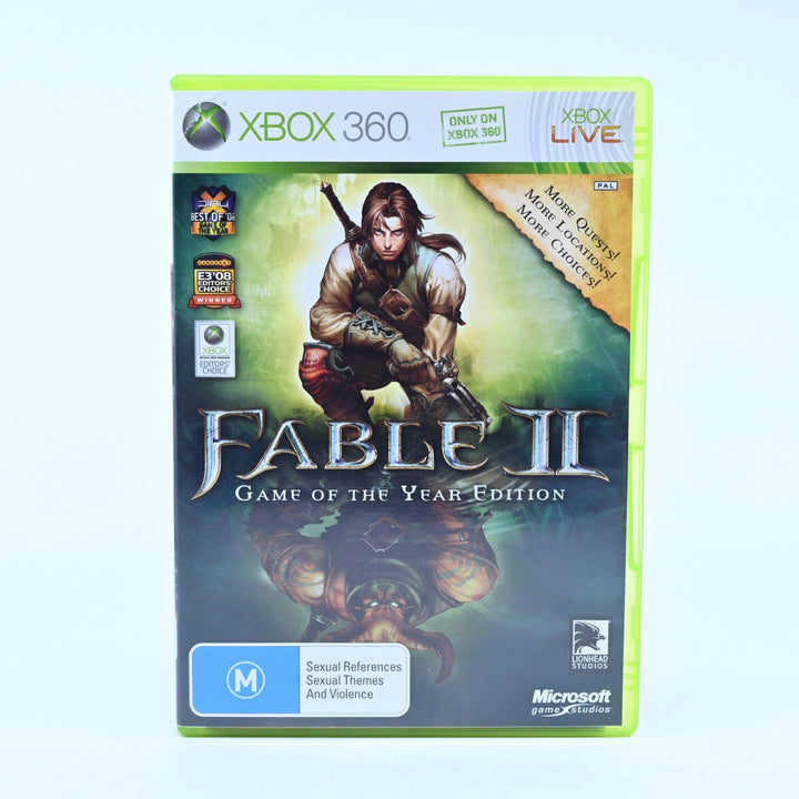 Fable II Game of the Year Edition - Xbox 360 Game + Manual - PAL - MINT DISC!