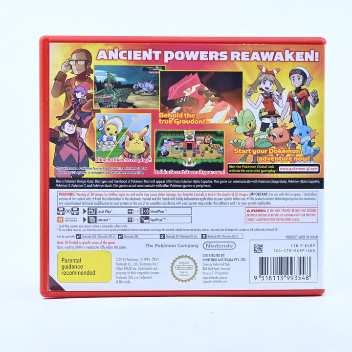 Pokemon Omega Ruby - Nintendo 3DS Game - PAL + Manual - FREE POST!