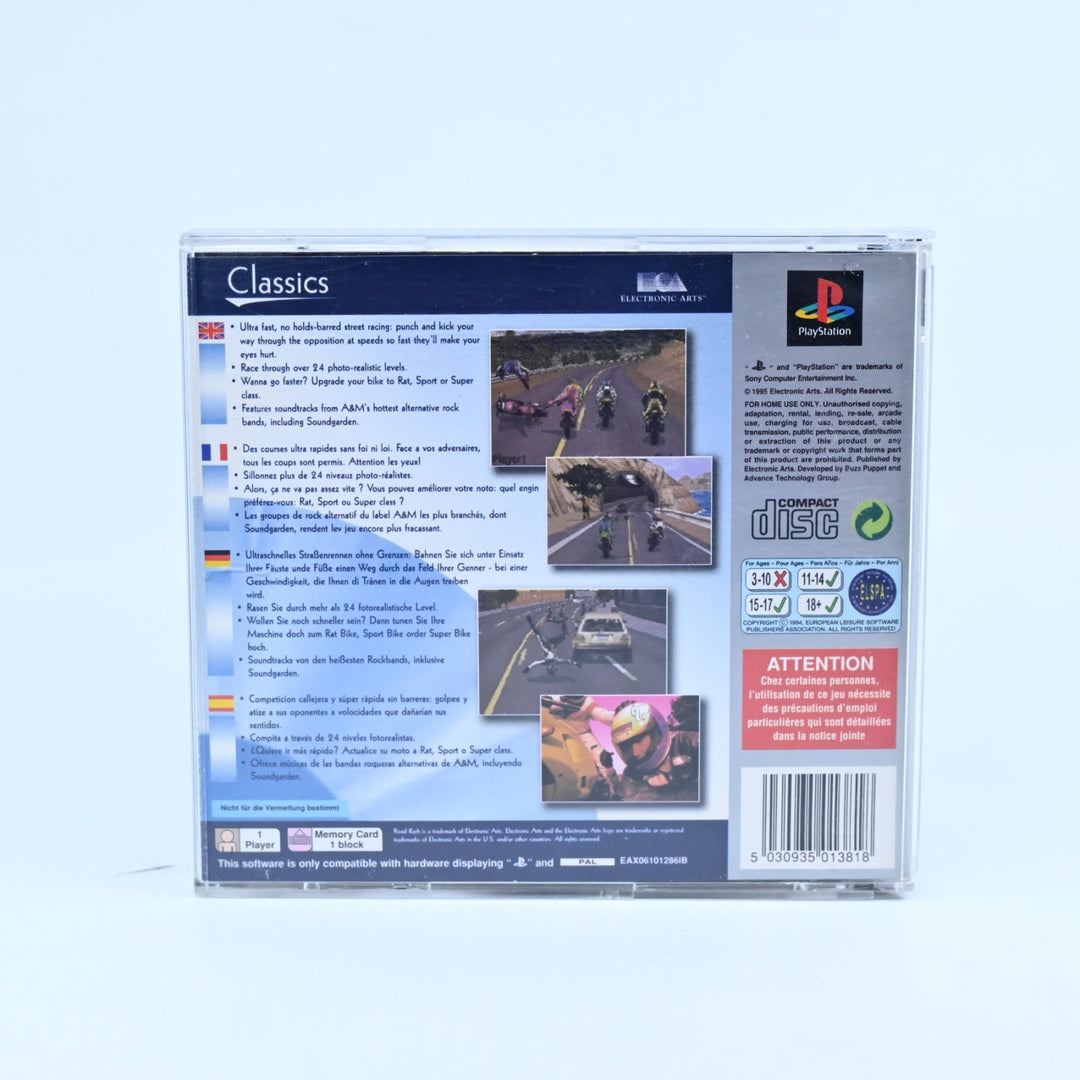 Road Rash - Sony Playstation 1 / PS1 Game + Manual - PAL - MINT DISC!