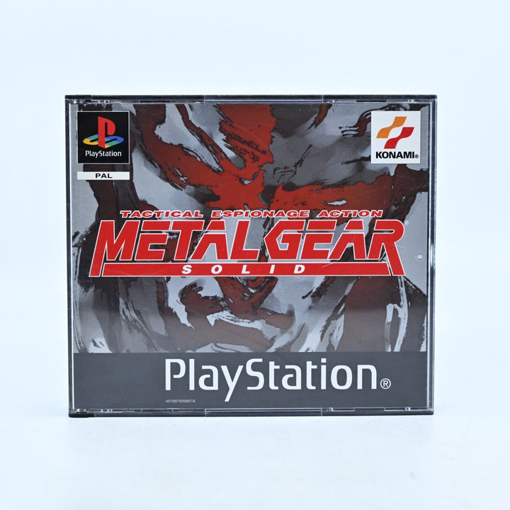 Metal Gear Solid - Sony Playstation 1 / PS1 Game + Manual - PAL - MINT DISCS!