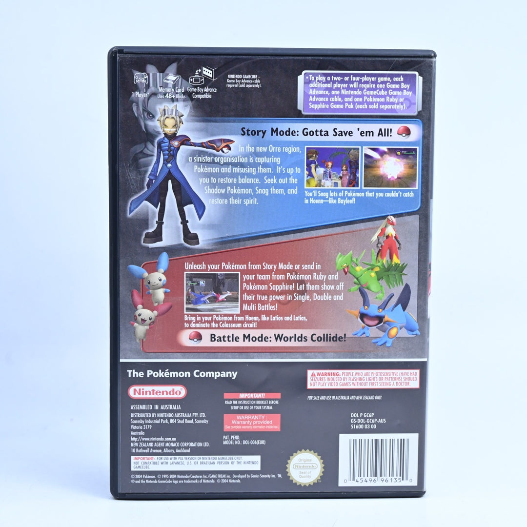 Pokemon Colosseum - Nintendo Gamecube Game + Manual - PAL + Memory Card!