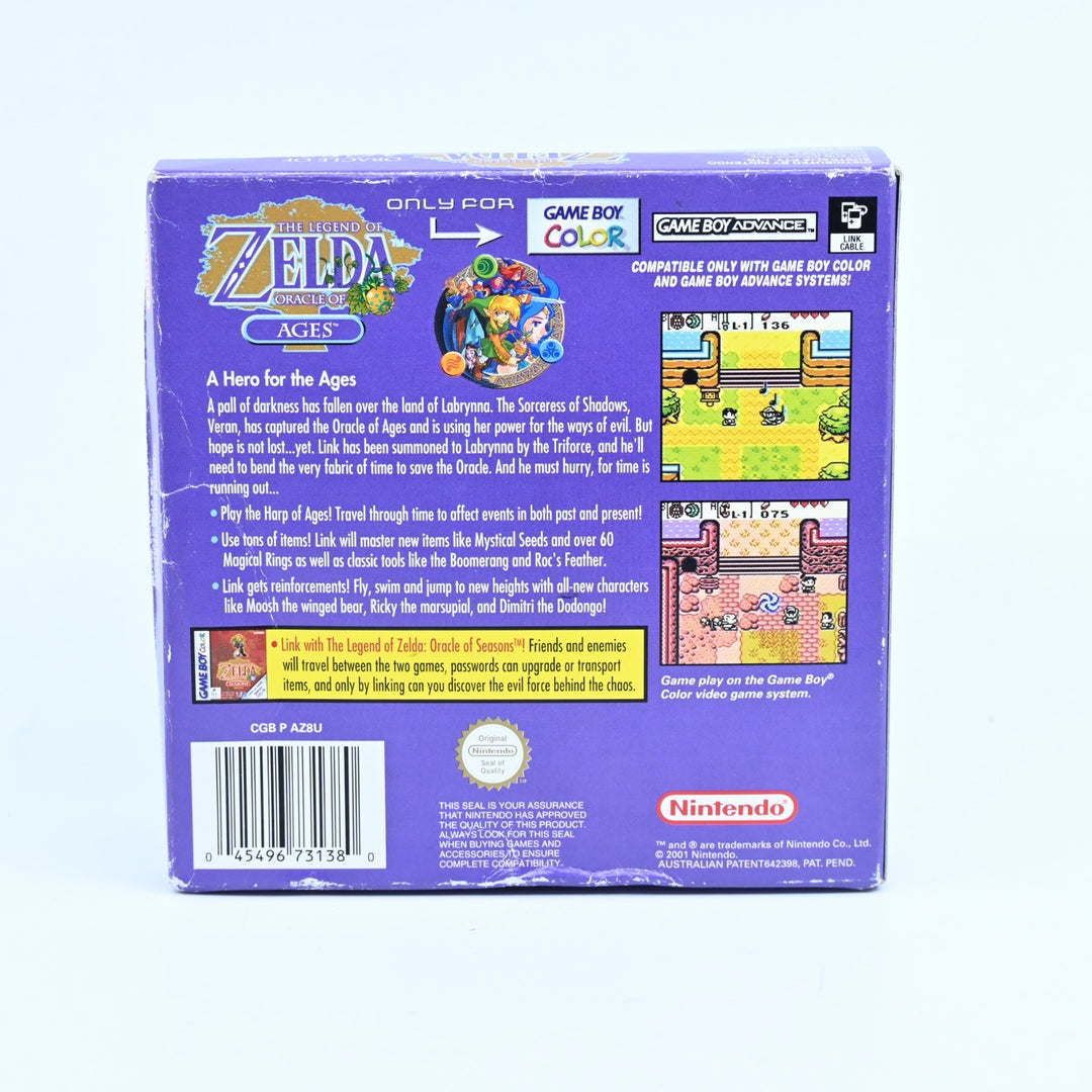 The Legend of Zelda: Oracle of Ages - Nintendo Gameboy Color Boxed Game