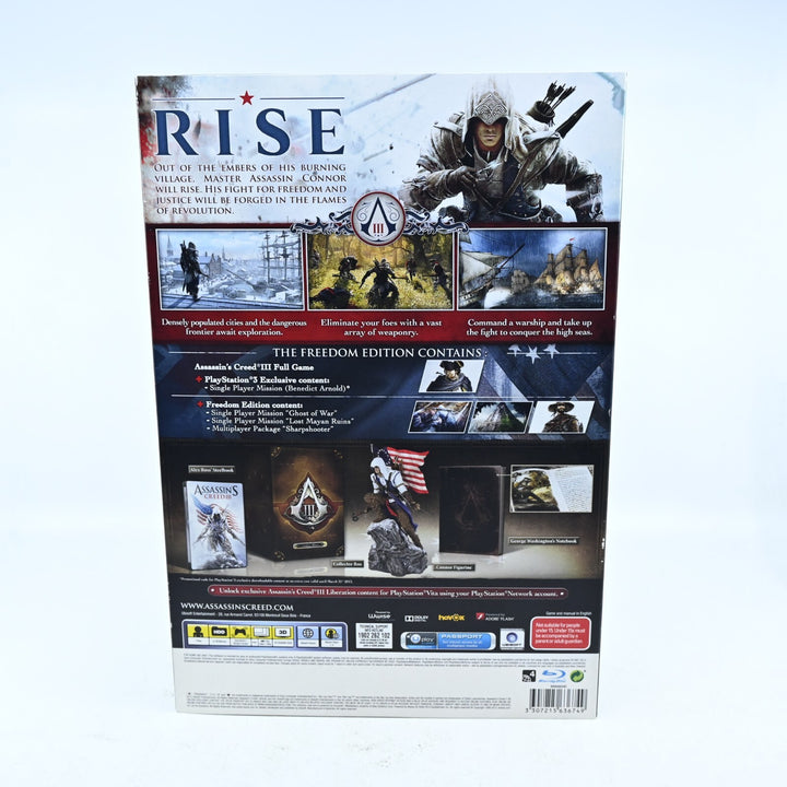 Assassin's Creed III: Freedom Edition  - Sony Playstation 3 / PS3 Game + Manual