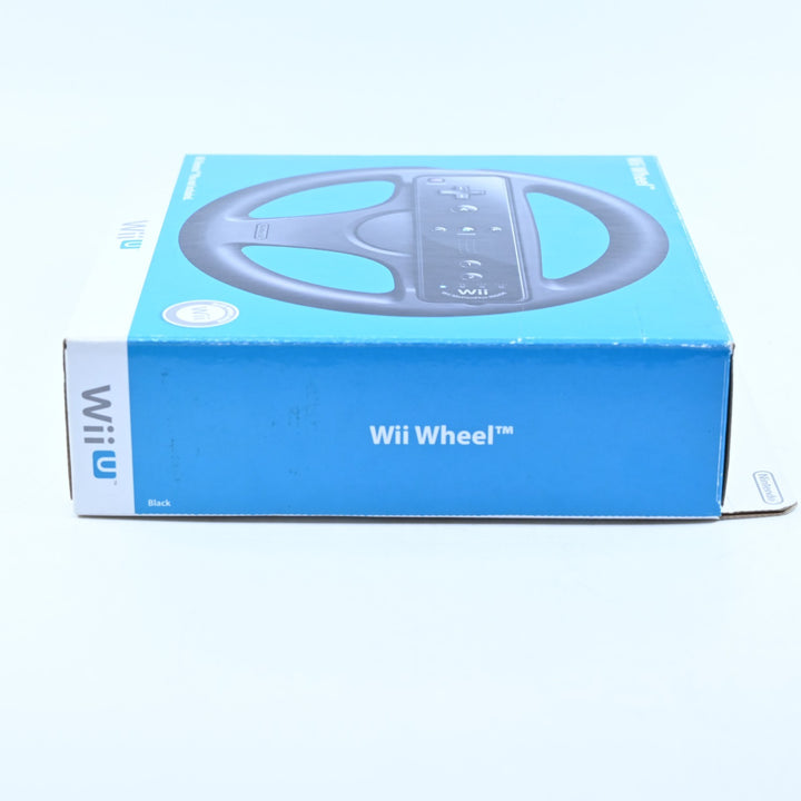 Black Wii Wheel - Nintendo Wii U Boxed Accessory - PAL - FREE POST!
