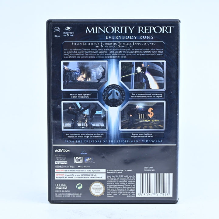 Minority Report: Everybody Runs - Nintendo Gamecube Game + Manual - PAL