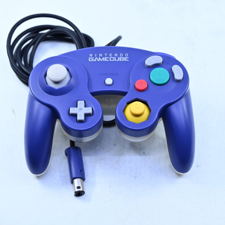 Official Indigo Purple / Clear Boxed Gamecube Controller - Gamecube Accessory