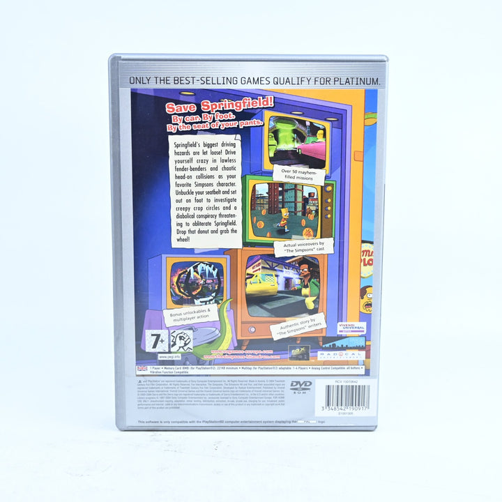 The Simpsons Hit & Run - Sony Playstation 2 / PS2 Game + Manual - PAL