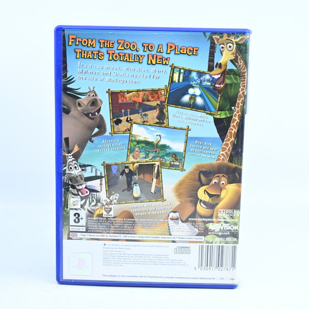 Madagascar - Sony Playstation 2 / PS2 Game + Manual - PAL - MINT DISC!