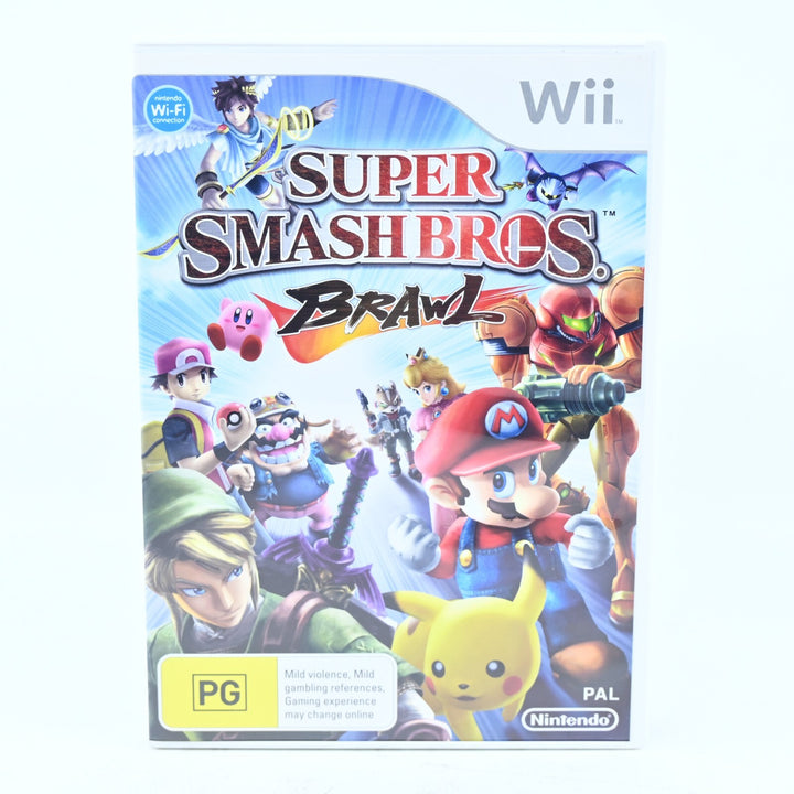Super Smash Bros. Brawl - Nintendo Wii Game + Manual - PAL - MINT DISC!