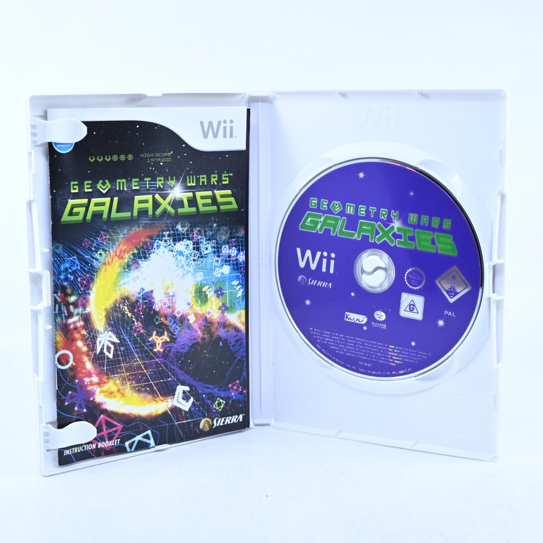Geometry Wars Galaxies - Nintendo Wii Game + Manual - PAL - MINT DISC!