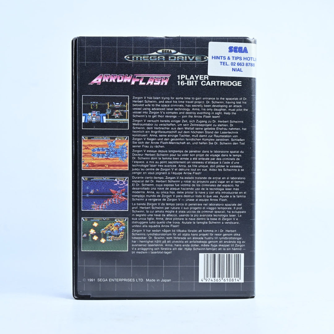 Arrow Flash - Sega Mega Drive Game + Manual - PAL - FREE POST!