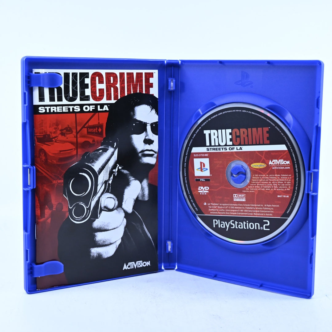 True Crime Streets of LA - Sony Playstation 2 / PS2 Game + Manual - PAL