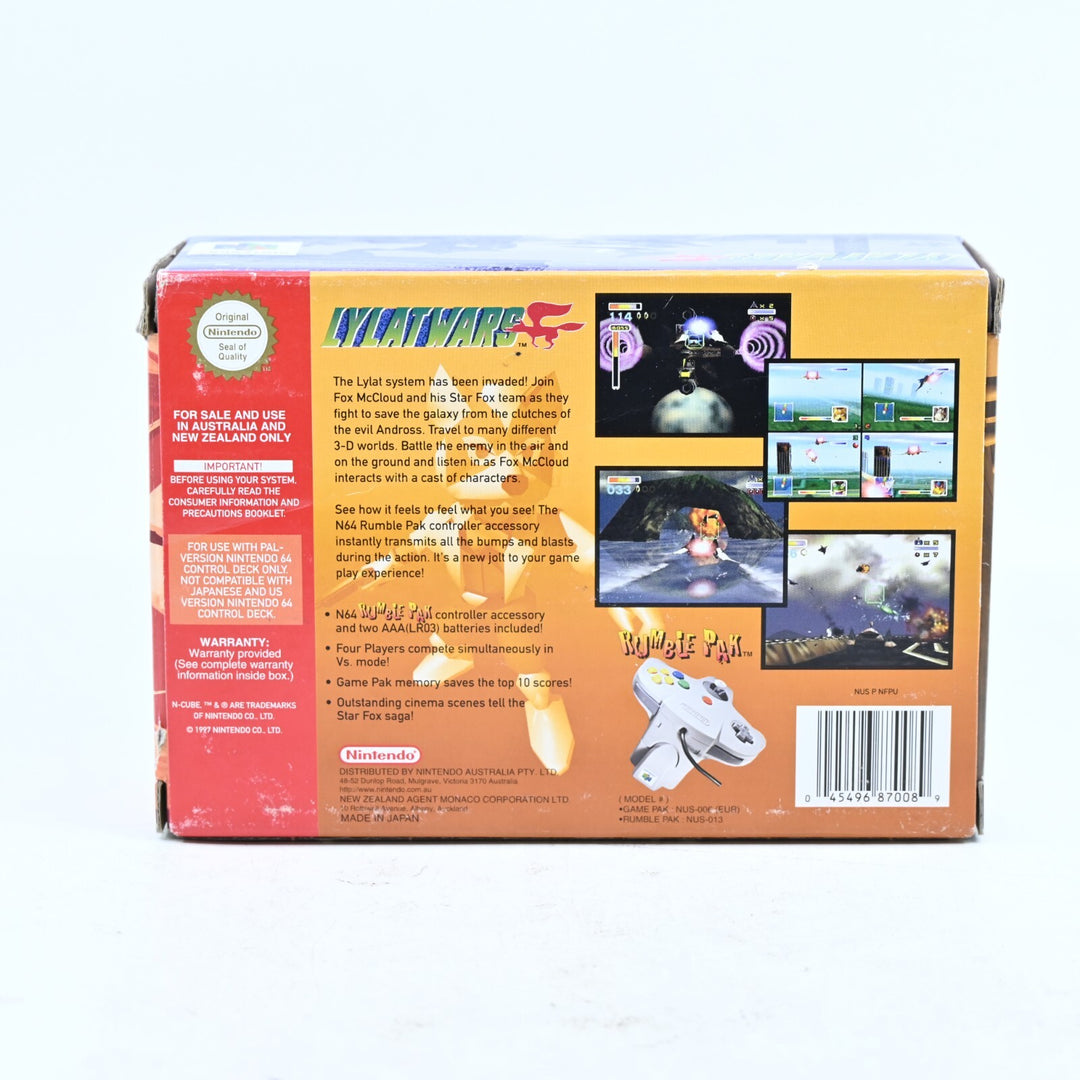 Lylat Wars - N64 / Nintendo 64 Boxed Game + Rumble Pak - PAL - FREE POST!
