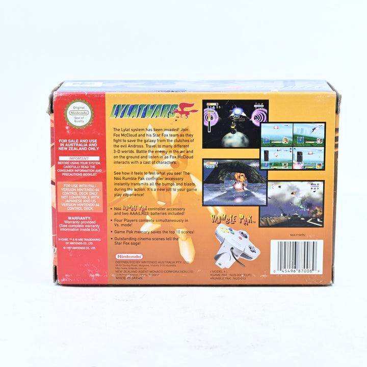 Lylat Wars - N64 / Nintendo 64 Boxed Game + Rumble Pak - PAL - FREE POST!