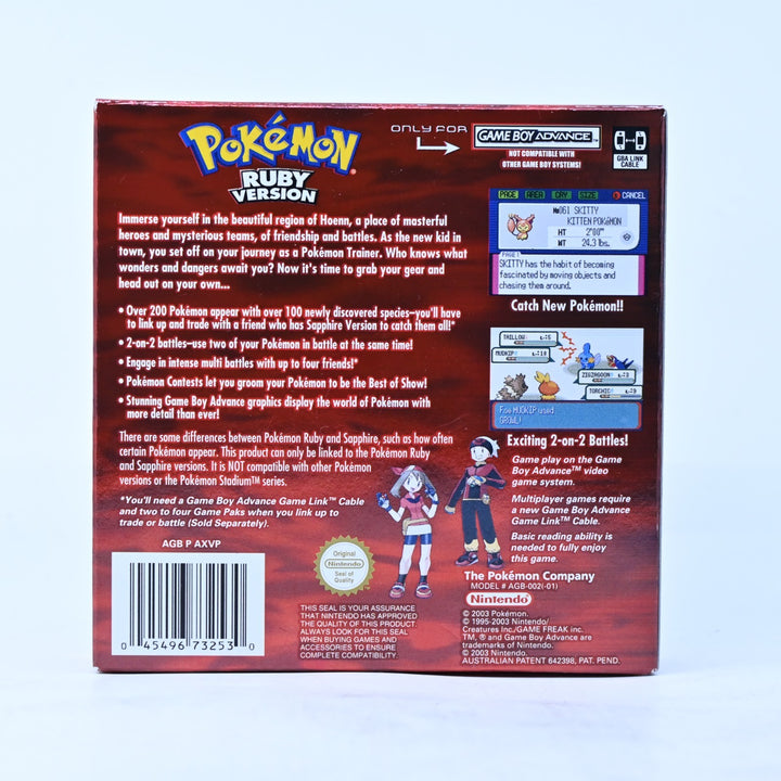 Pokemon Ruby Version - Nintendo Gameboy Advance / GBA Boxed Game - AUS PAL