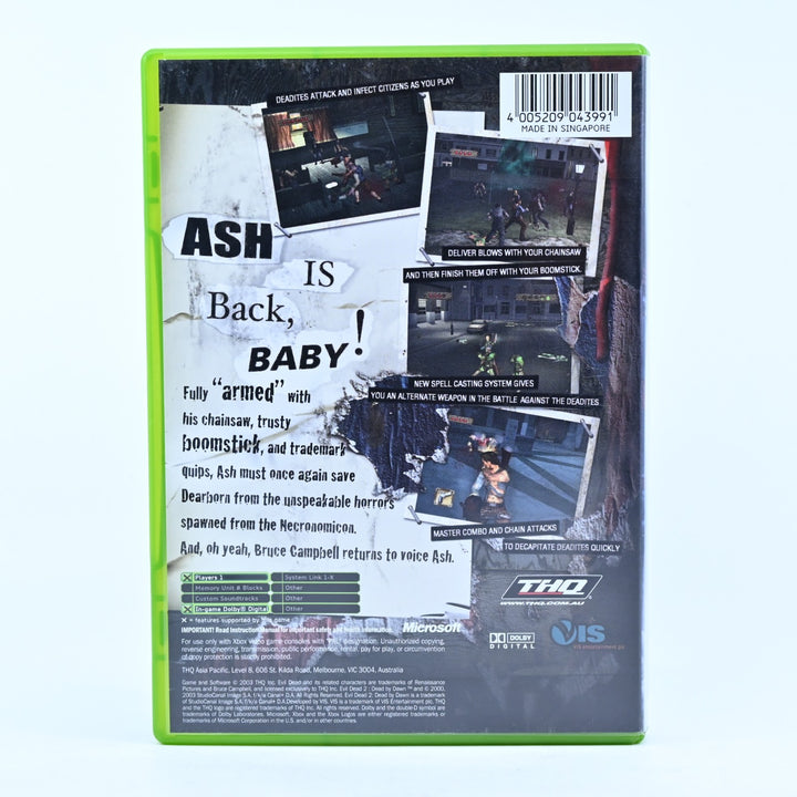 Evil Dead: A Fistful Of Boomstick - Original Xbox Game + Manual - PAL
