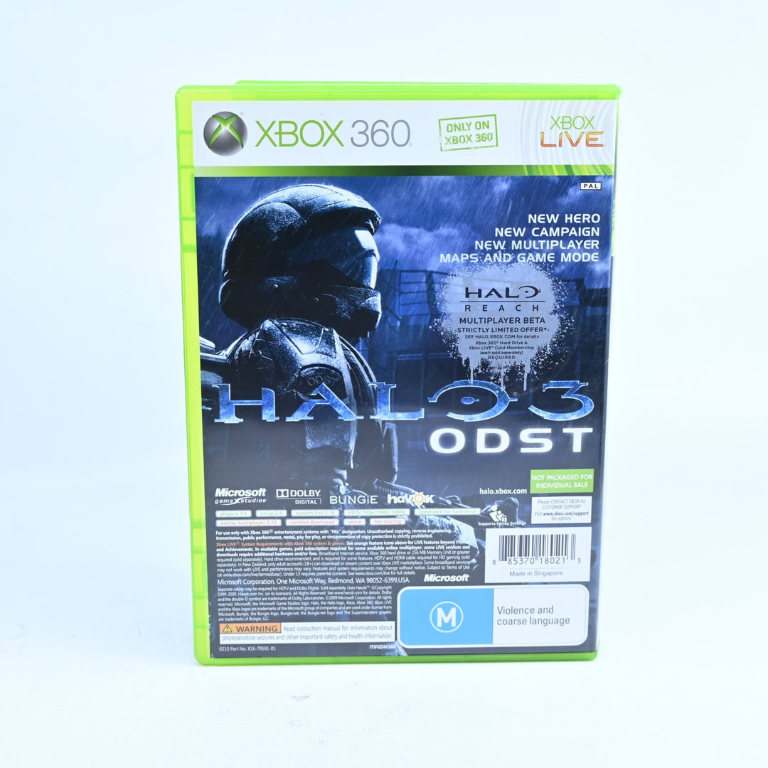 Forza Motorsport 3 + Halo 3 ODST Double Pack - Xbox 360 Game - No Manual - PAL