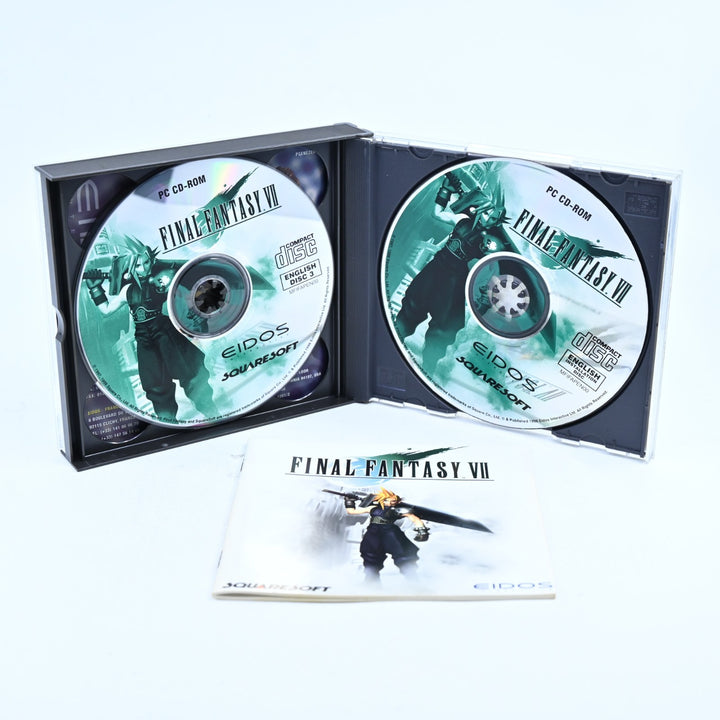 Final Fantasy VII 7 Big Box + Manual - Squaresoft - 4 Disc PC Game