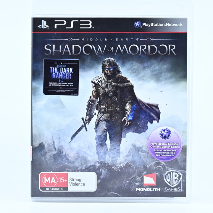 Middle-Earth: Shadow of Mordor - Sony Playstation 3 / PS3 Game + Manual