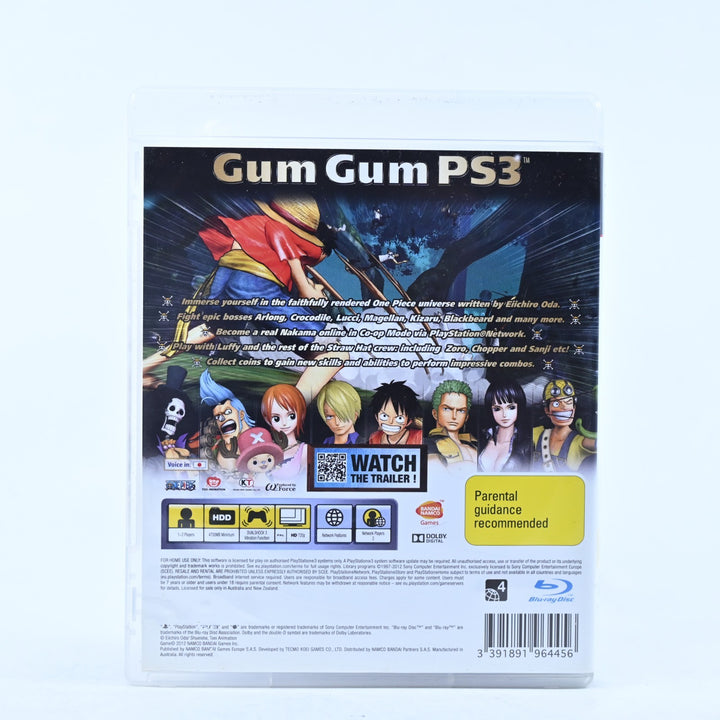 One Piece: Pirate Warriors - Sony Playstation 3 / PS3 Game + Manual - MINT DISC!
