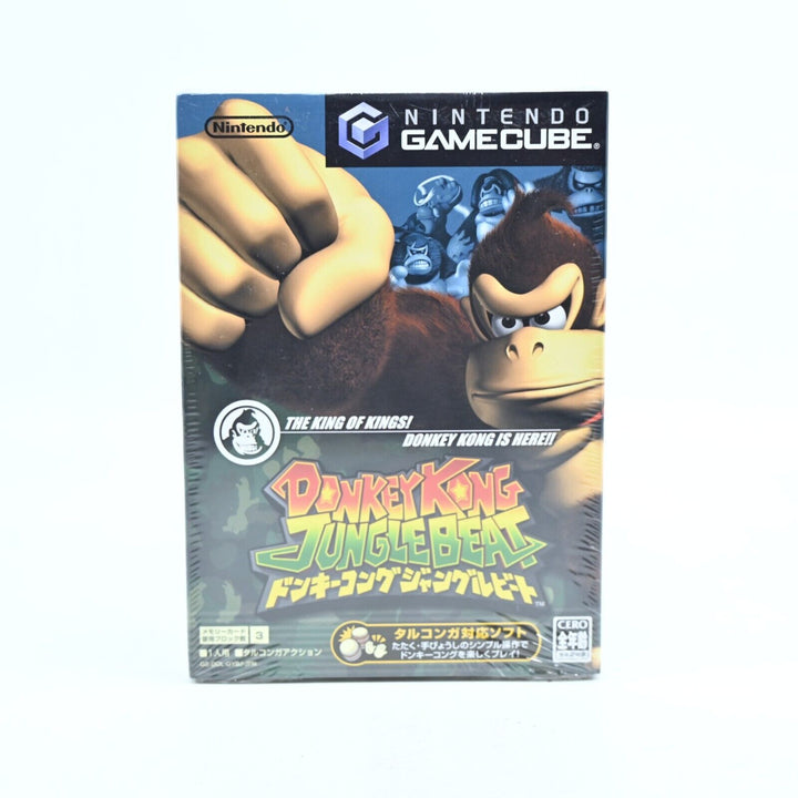 SEALED! Donkey Kong Jungle Beat - Nintendo Gamecube Game + Manual - NTSC-J