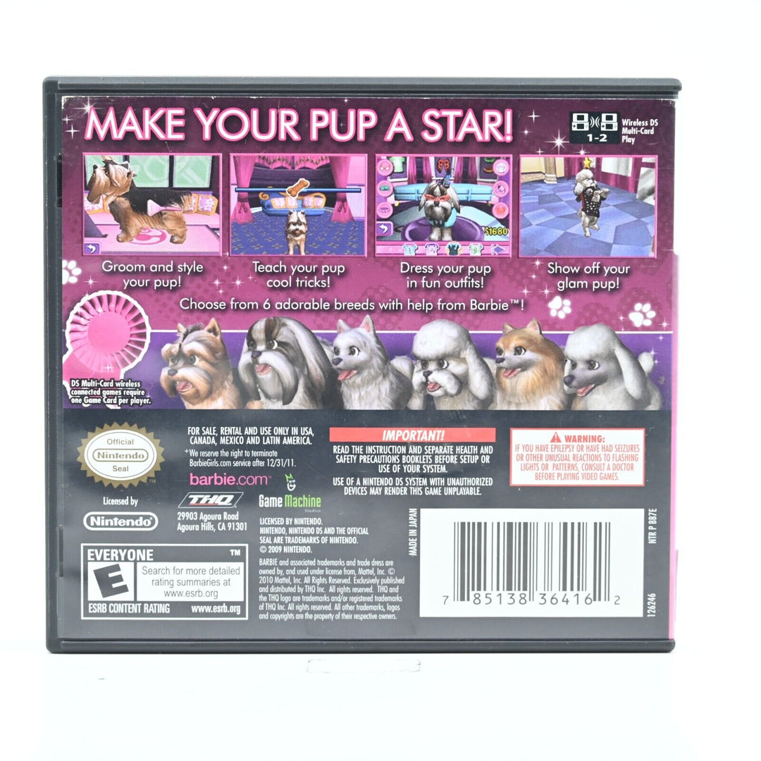 Barbie: Gloom and Glam Pups - Nintendo DS Game - PAL - FREE POST!