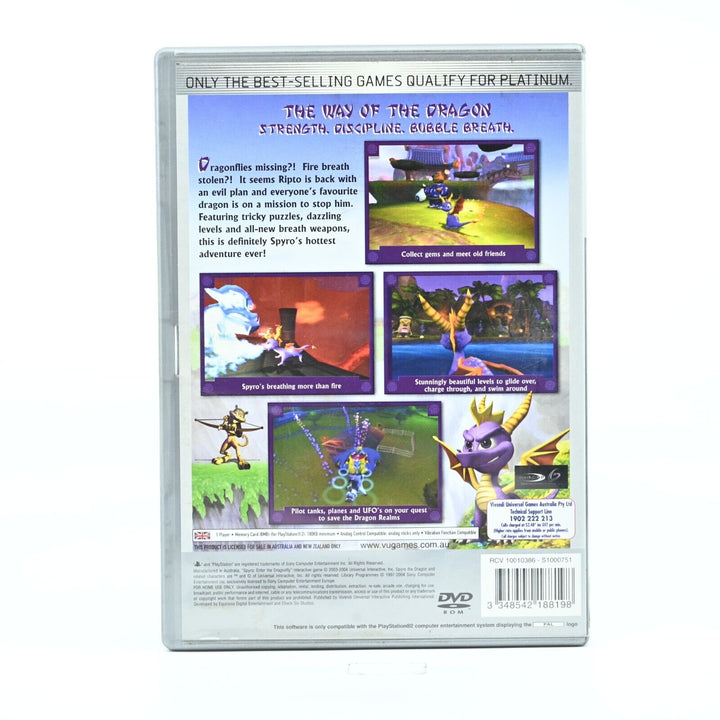 Spyro: Enter the Dragonfly - Sony Playstation 2 / PS2 Game - PAL - MINT DISC!