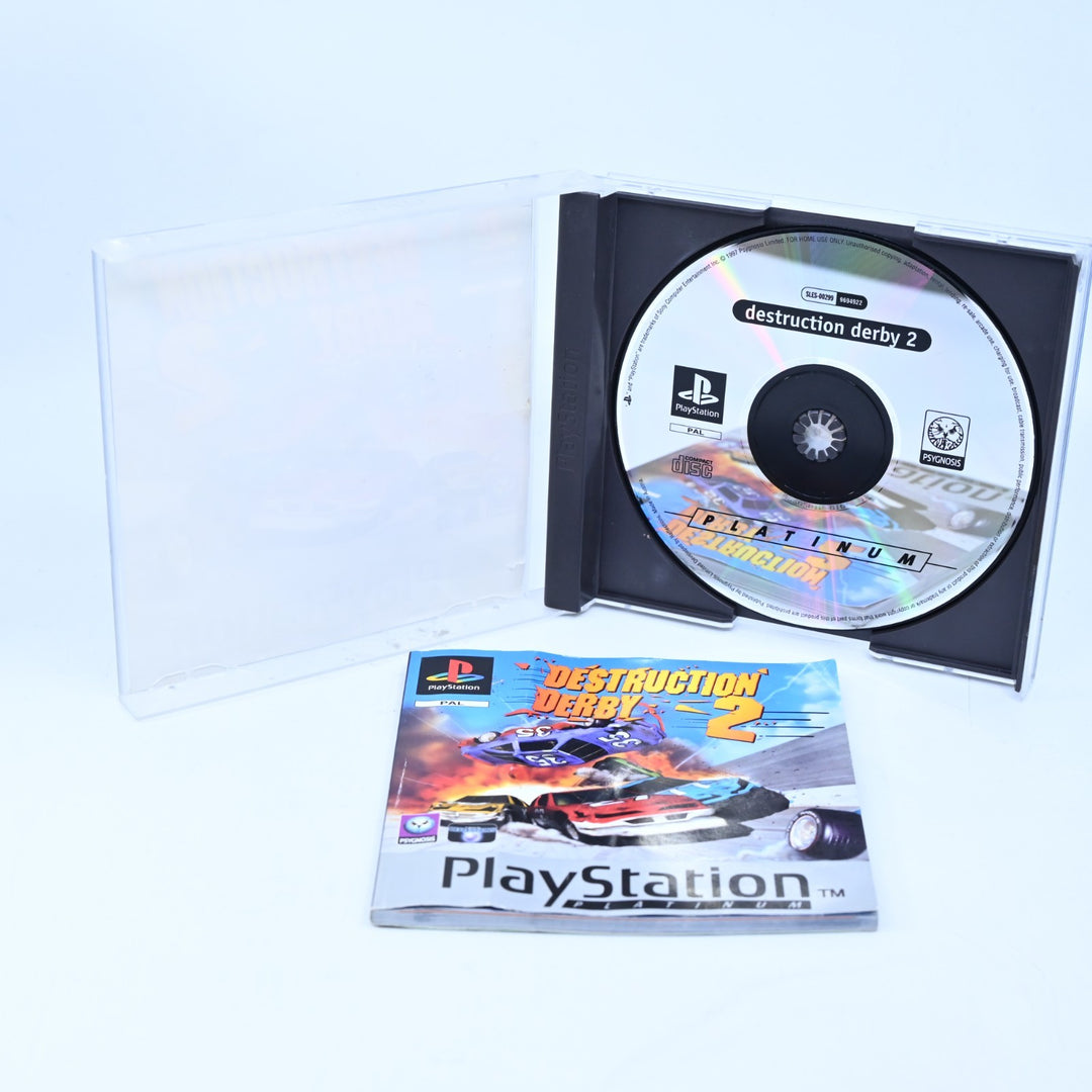 Destruction Derby 2 - Sony Playstation 1 / PS1 Game + Manual - PAL - MINT DISC!