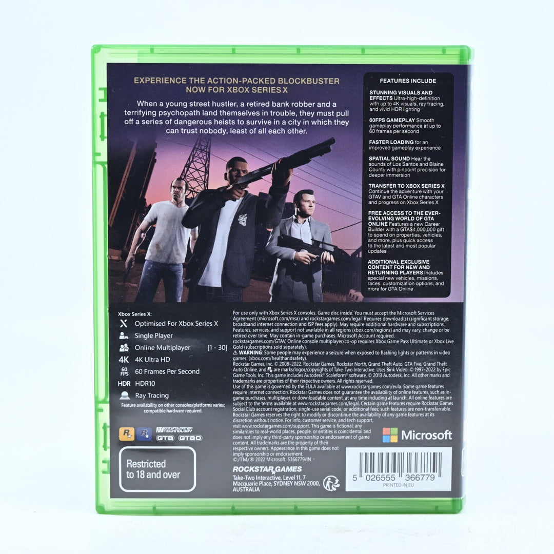 Grand Theft Auto V 5 - Xbox Series X Game - PAL - FREE POST!