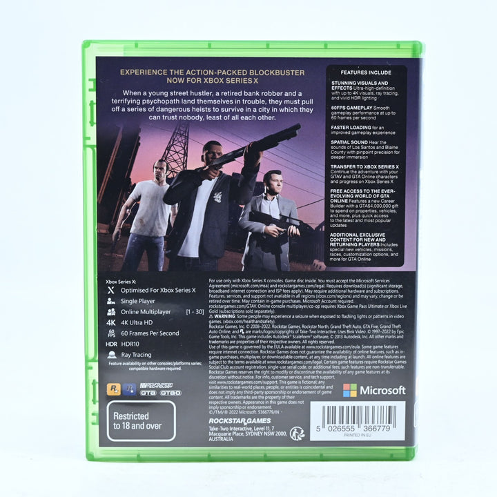 Grand Theft Auto V 5 - Xbox Series X Game - PAL - FREE POST!