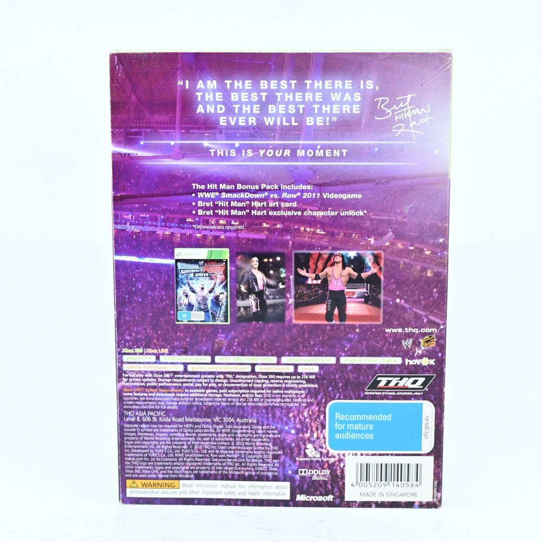 WWE SmackDown vs Raw 2011: The Hit Man Bonus Pack - Xbox 360 Game + Manual