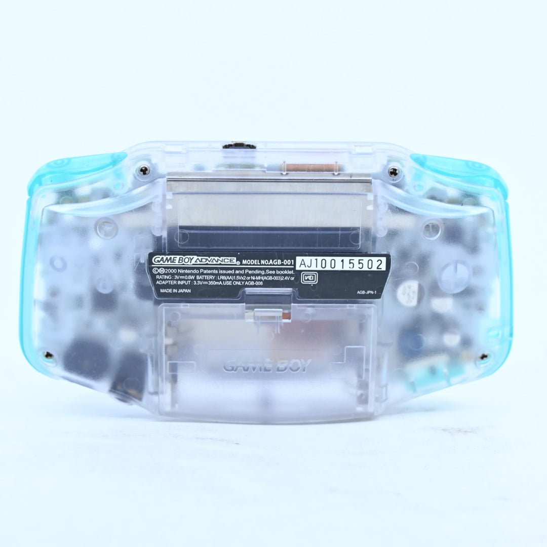 Clear Clear/Blue + IPS Screen - Nintendo Gameboy Advance Console - AGB-001