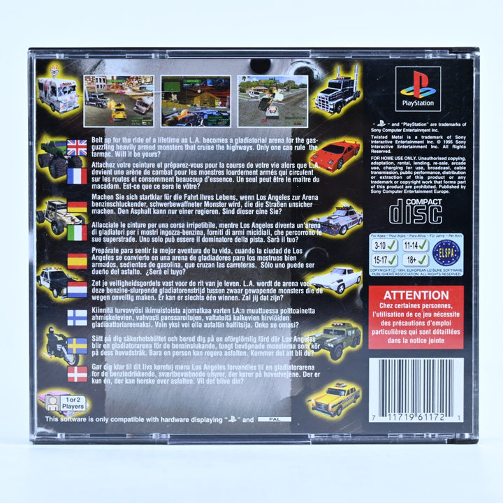 Twisted Metal - Sony Playstation 1 / PS1 Game + Manual - PAL