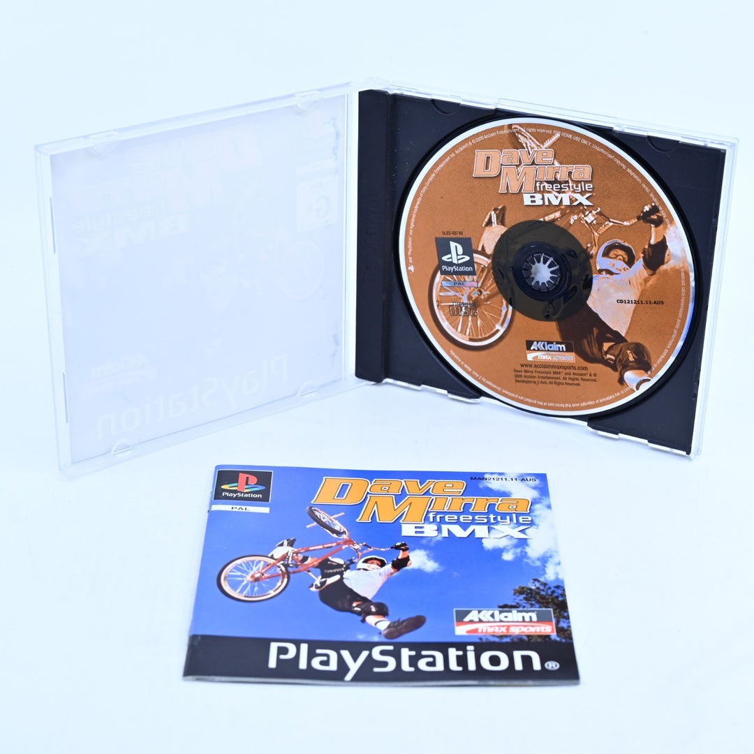 Dave Mirra Freestyle BMX - Sony Playstation 1 / PS1 Game + Manual - PAL