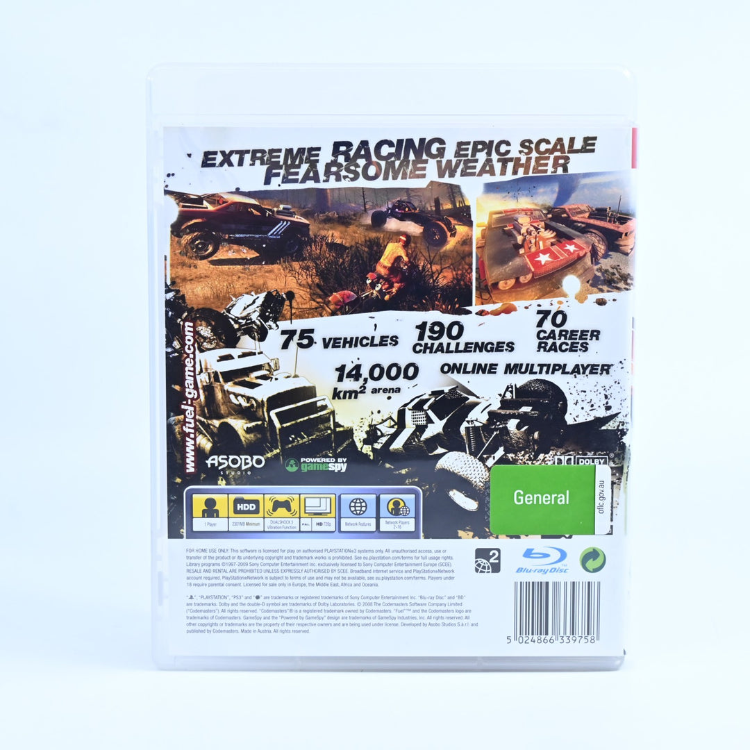 Fuel - Sony Playstation 3 / PS3 Game + Manual - FREE POST!