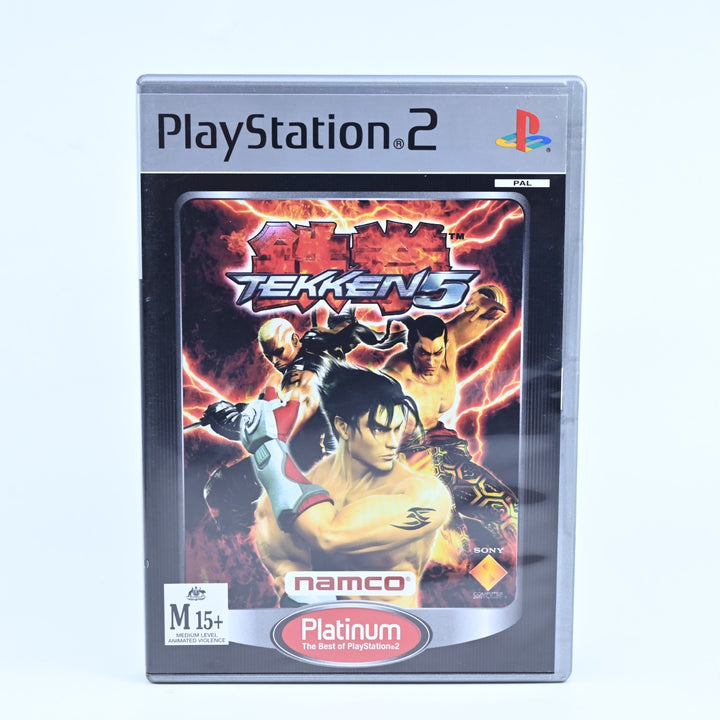Tekken 5 - Sony Playstation 2 / PS2 Game + Manual - PAL - MINT DISC!