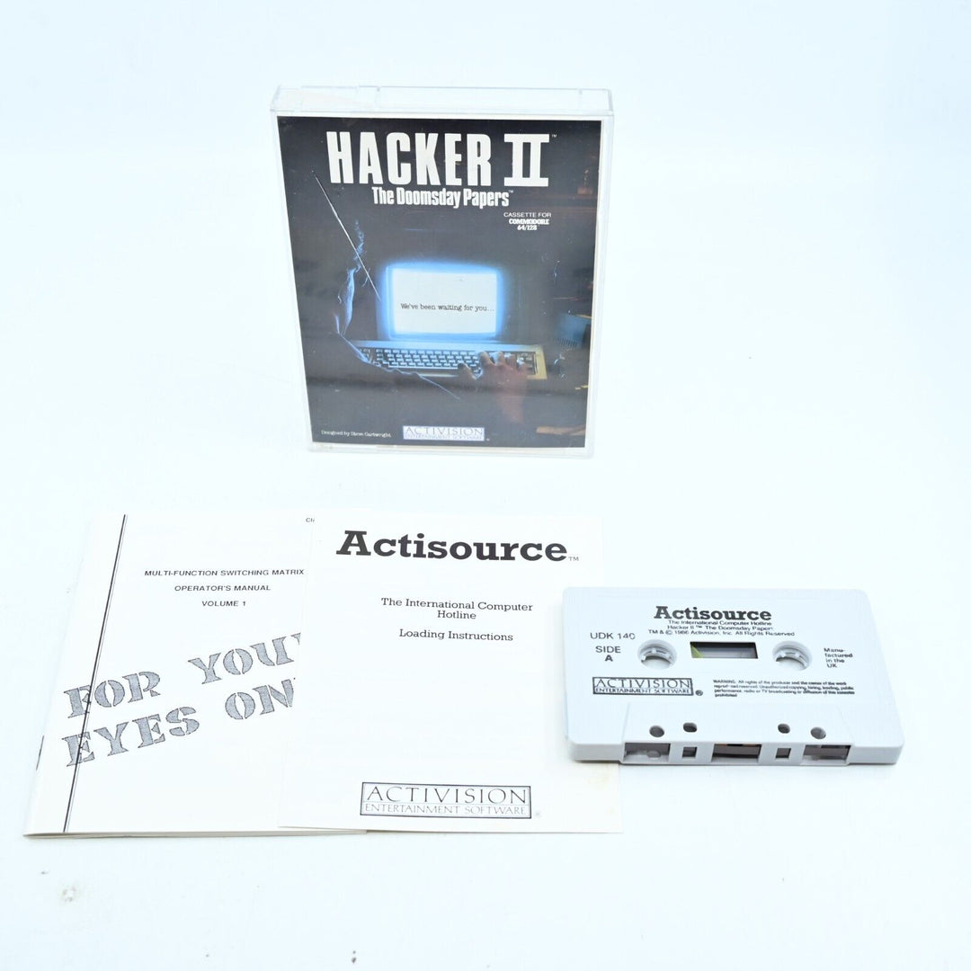 Hacker II / 2: The Doomsday Papers - Cassette - Commodore 64 / CBM 64 - Game