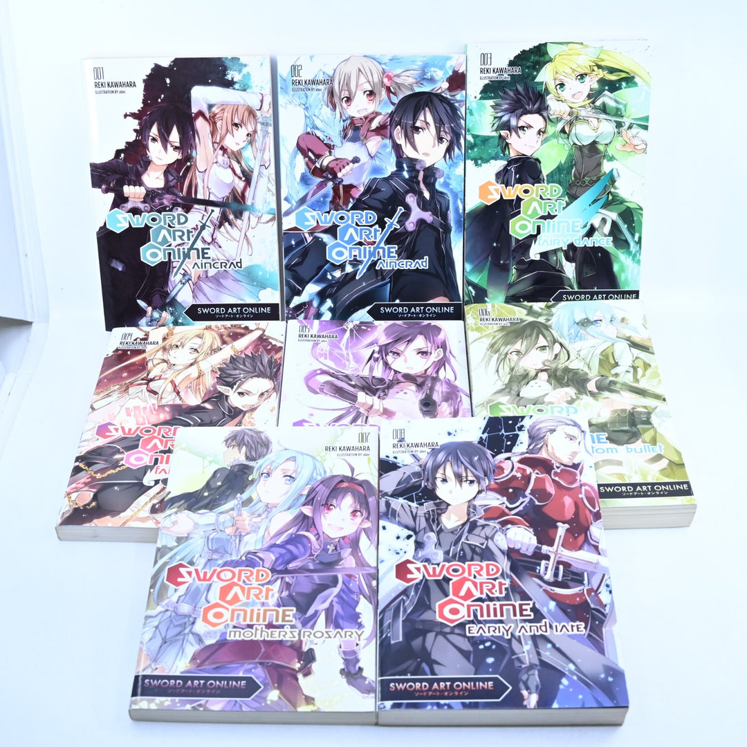 Sword Art Online - Volumes 1-8 - Reki Kawahara - Yen On - Light Novel