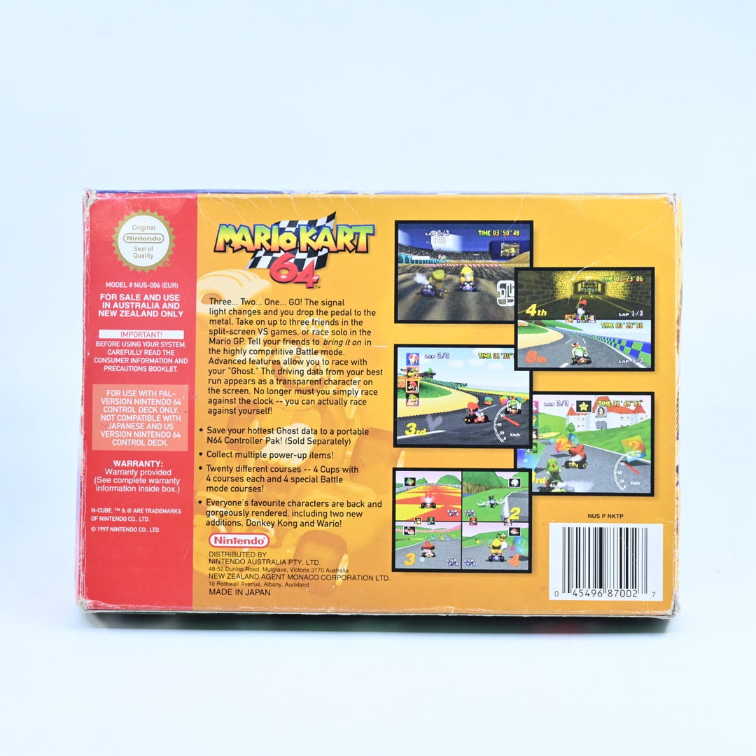 Mario Kart 64 - N64 / Nintendo 64 Boxed Game - PAL - FREE POST!