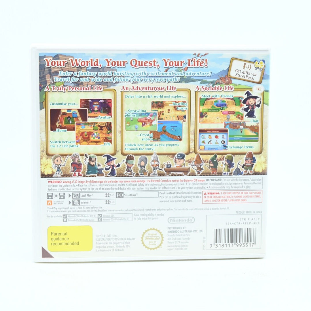 Fantasy Life - Nintendo 3DS Game - PAL - FREE POST!