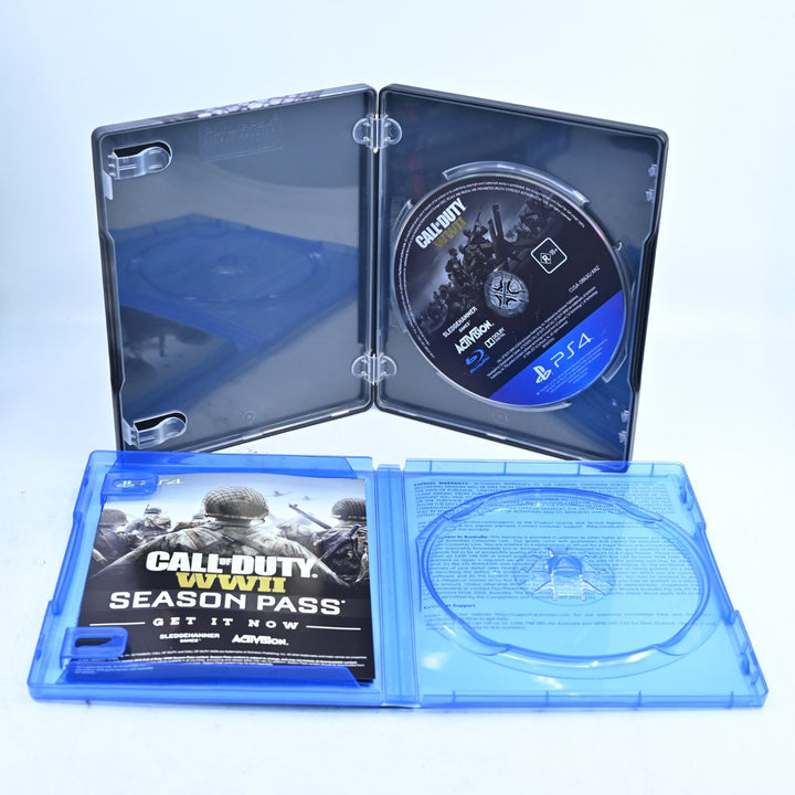 Call of Duty WWII Steelbook Edition - Sony Playstation 4 / PS4 Game - No Codes