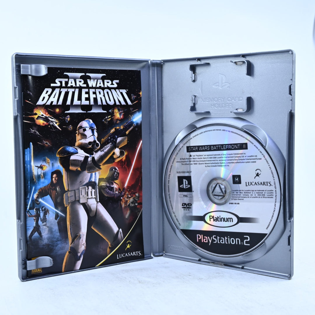 Star Wars Battlefront II - Sony Playstation 2 / PS2 Game + Manual - PAL