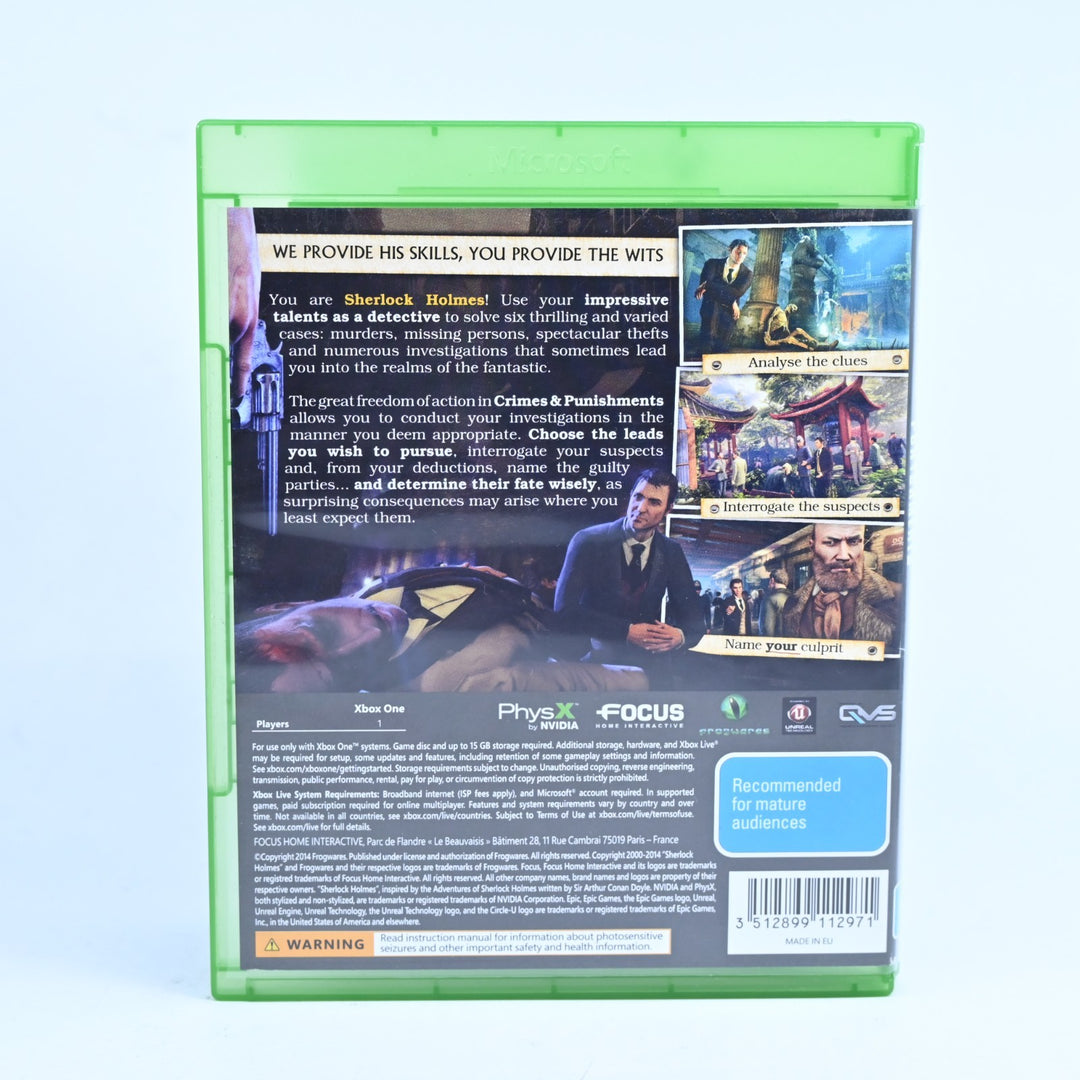 Sherlock Holmes Crimes and Punishments - Xbox One Game - PAL - FREE POST!