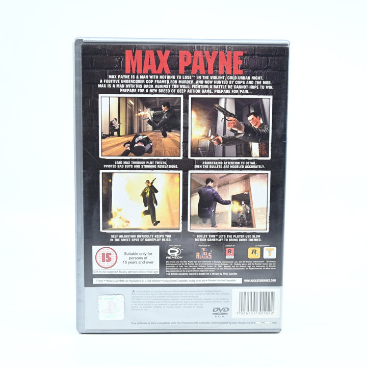 Max Payne - Sony Playstation 2 / PS2 Game - No Manual - PAL - MINT DISC!